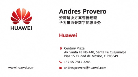 Andres Provero Huawei Digital Power Business Card